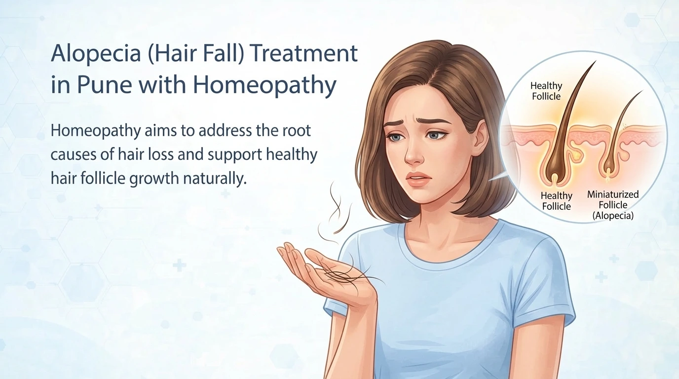homeopathy treatment for hair fall and alopecia in Pune