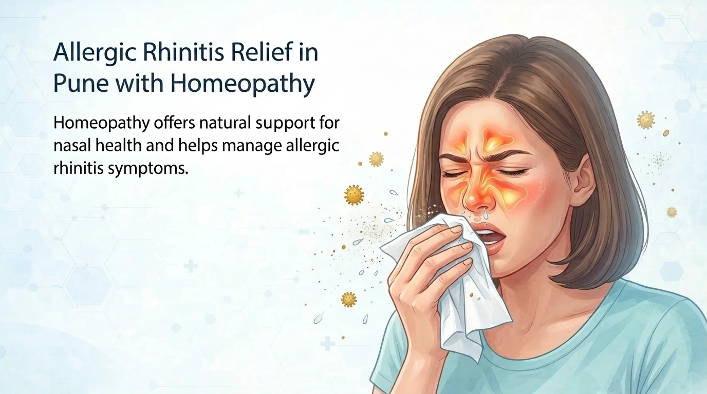 woman suffering from allergic rhinitis sneezing due to dust allergy